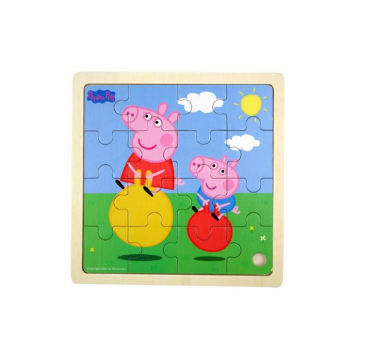 Pipsa Possu Pomppupallot palapeli, puinen